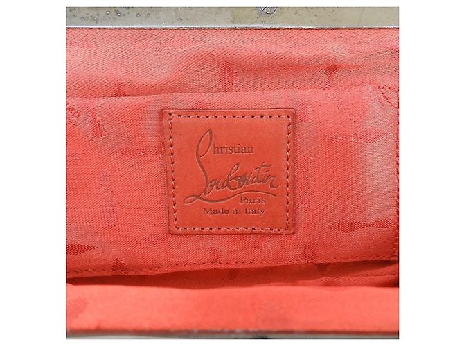 Borsa a catena con chiusura e frange Christian Louboutin Nero - vista 6
