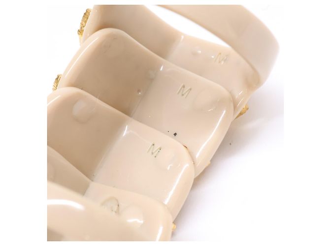 Anello Armor Orbit in resina Vivienne Westwood Beige - vista 8