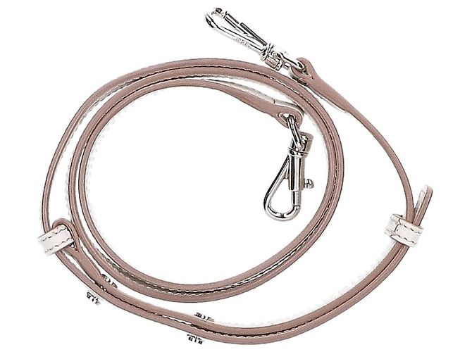 Mini borsa tote Tod's in lino e pelle beige - vista 7
