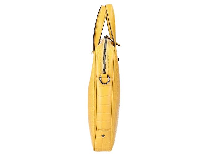 Mallette en cuir embossé Knox de Jimmy Choo Métallisé - vue 4