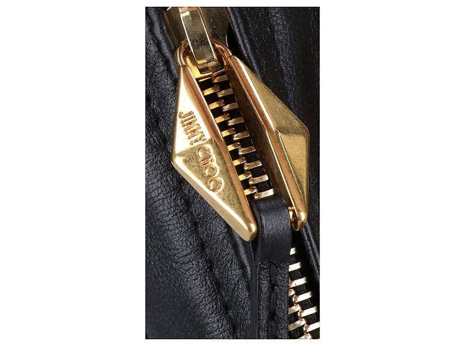 Borsa a spalla Jimmy Choo Diamond Soft Hobo S Nero - vista 8