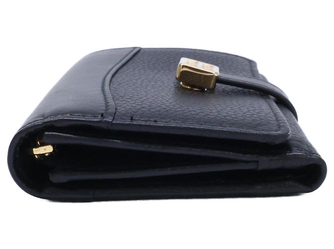 Miu Miu Leder Tri-fold Geldbörse Schwarz - Ansicht 2