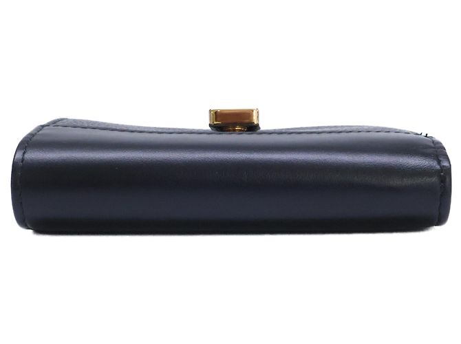 Miu Miu Leder Tri-fold Geldbörse Schwarz - Ansicht 3