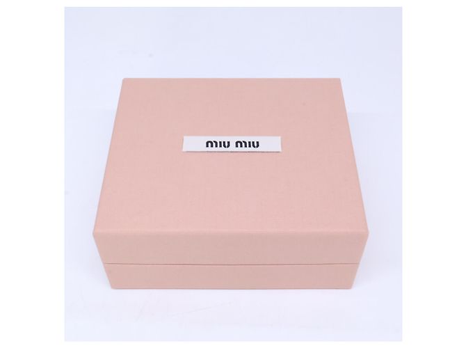 Miu Miu Leder Tri-fold Geldbörse Schwarz - Ansicht 9