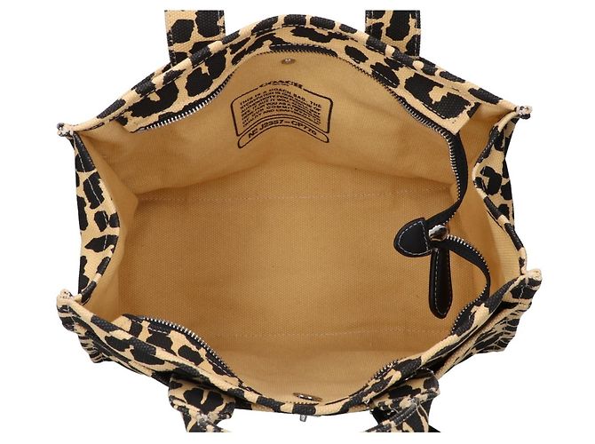 COACH CP770 Leopard Cargo Tote Beige - vue 6