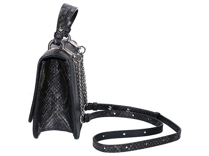 Borsa 2-Way JC Top Handle S Jimmy Choo Nero - vista 2
