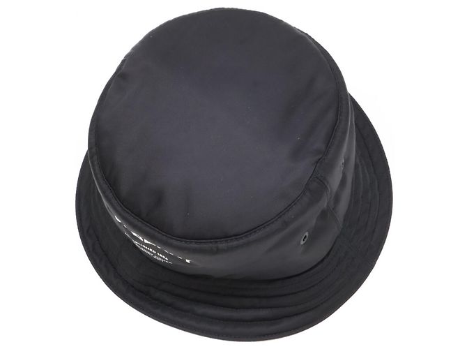 Cappello bucket Burberry in nylon nero - vista 6