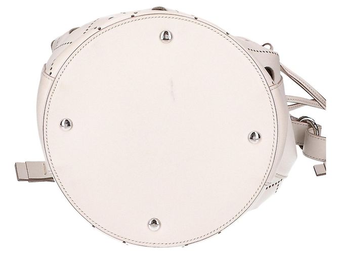 Borsa Bucket 2-Way in pelle traforata TOD'S - White Bianco - vista 5