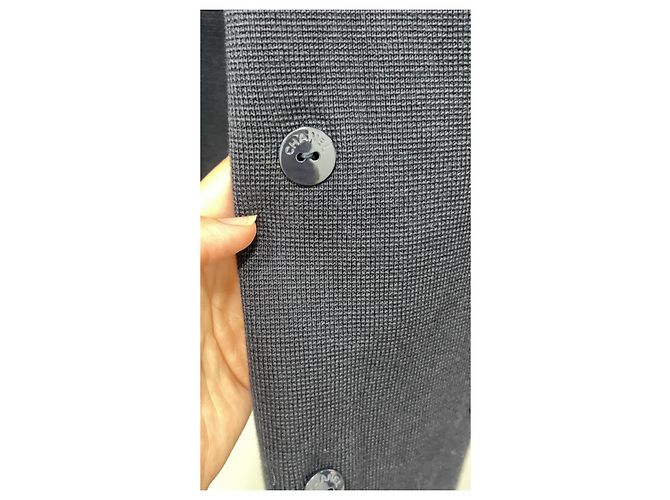 Timeless Chanel Chaqueta de Punto de Algodón Azul Marino Azul oscuro - vista 12