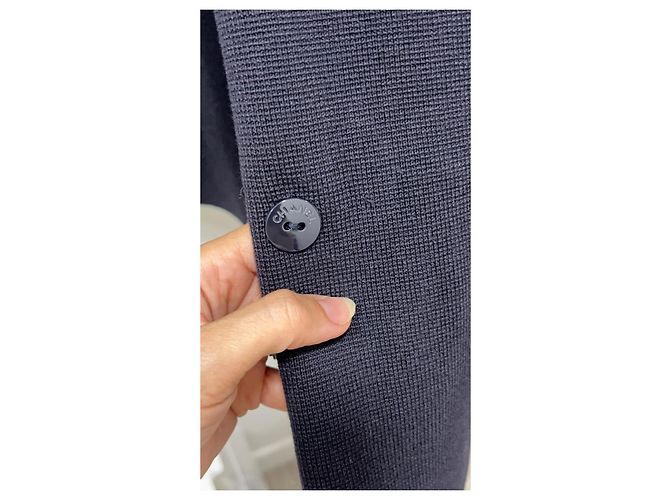 Timeless Chanel Chaqueta de Punto de Algodón Azul Marino Azul oscuro - vista 13