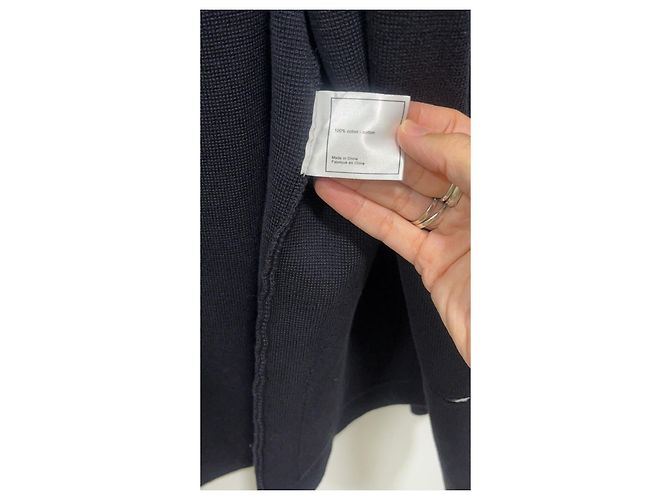Timeless Chanel Chaqueta de Punto de Algodón Azul Marino Azul oscuro - vista 6