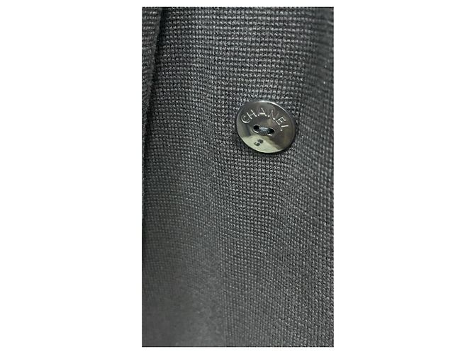 Timeless Chanel Chaqueta de Punto de Algodón Azul Marino Azul oscuro - vista 9