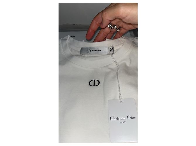 Camiseta Christian Dior Uniforme de algodón blanco - vista 15