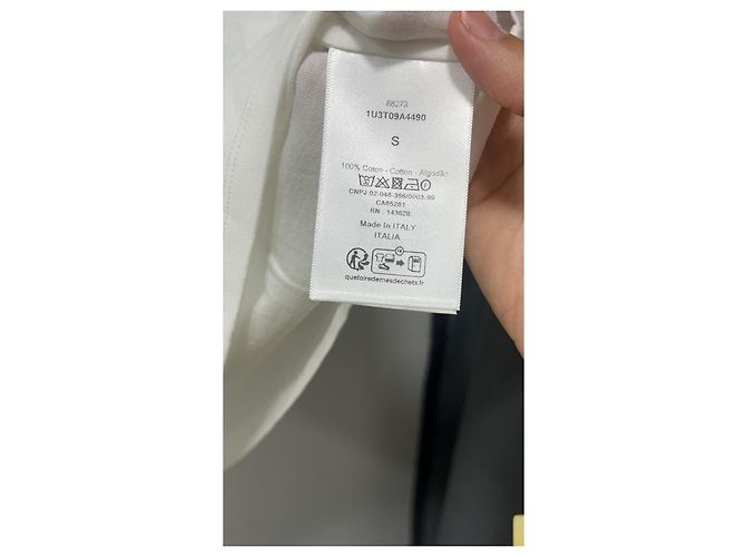 Camiseta Christian Dior Uniforme de algodón blanco - vista 6