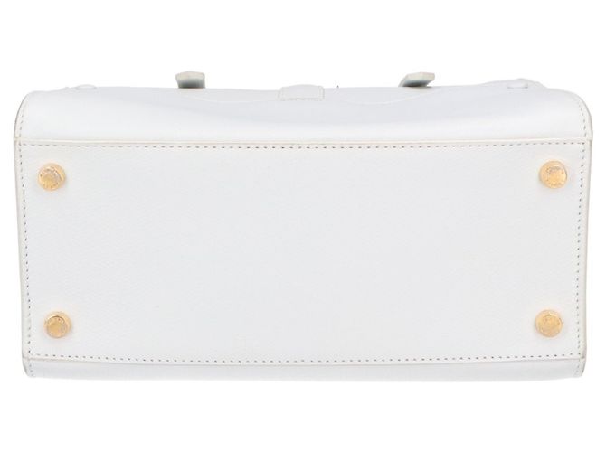 Borsa in pelle bianca Giorgio Armani Bianco - vista 5