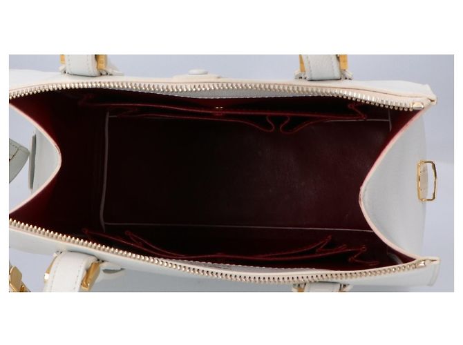 Borsa in pelle bianca Giorgio Armani Bianco - vista 6
