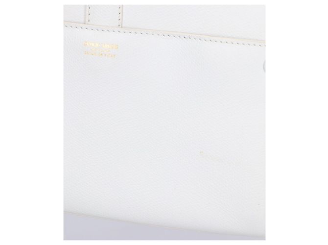 Borsa in pelle bianca Giorgio Armani Bianco - vista 9