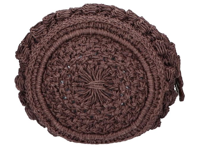 Borsa a secchiello Tory Burch Ella in crochet popcorn fatto a mano Marrone - vista 5