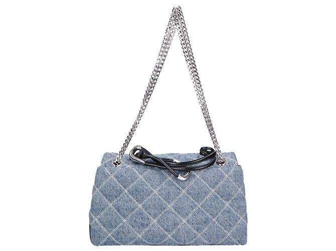Bolsa Dupla em Denim Acolchoado por Marc Jacobs - vista 3