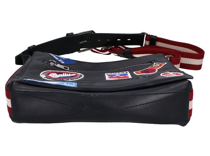 Sac à épaule en cuir Bally Noir - vue 5
