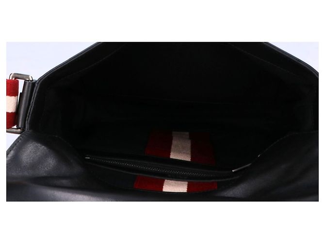 Sac à épaule en cuir Bally Noir - vue 6