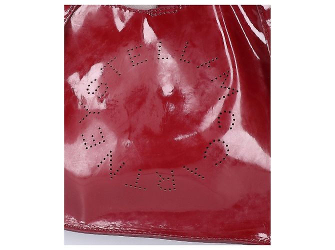 Stella Mc Cartney Borsa Tote Stella McCartney con logo traforato Bordò - vista 10