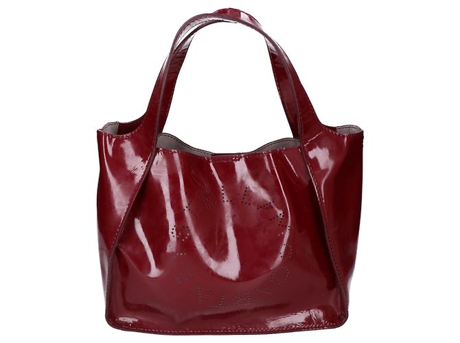 Stella Mc Cartney Borsa Tote Stella McCartney con logo traforato Bordò - vista 2