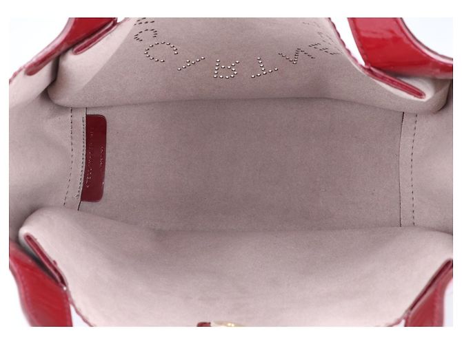 Stella Mc Cartney Borsa Tote Stella McCartney con logo traforato Bordò - vista 7