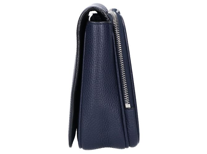Borsa a pochette Bally Steon in pelle martellata con logo impresso Blu navy - vista 2