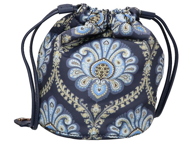 Bolsa con cordón ETRO estampado Paisley Castaño Azul - vista 3