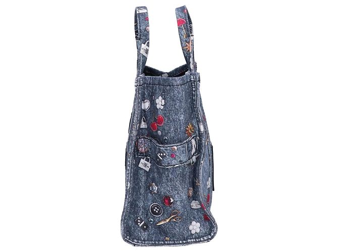 Borsa Tote Medium Marc Jacobs Trompe Loeil Trinket Multicolore - vista 2