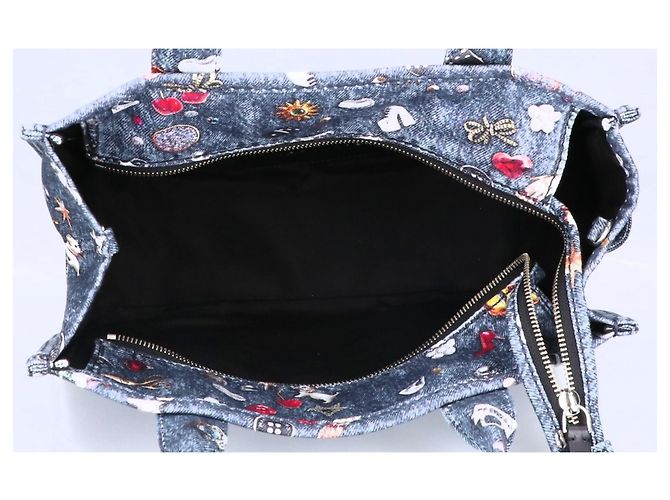 Borsa Tote Medium Marc Jacobs Trompe Loeil Trinket Multicolore - vista 6