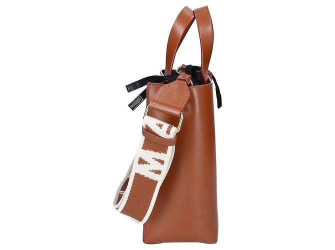 Borsa Tote Museo Mini 2-Way Marni Marrone - vista 4
