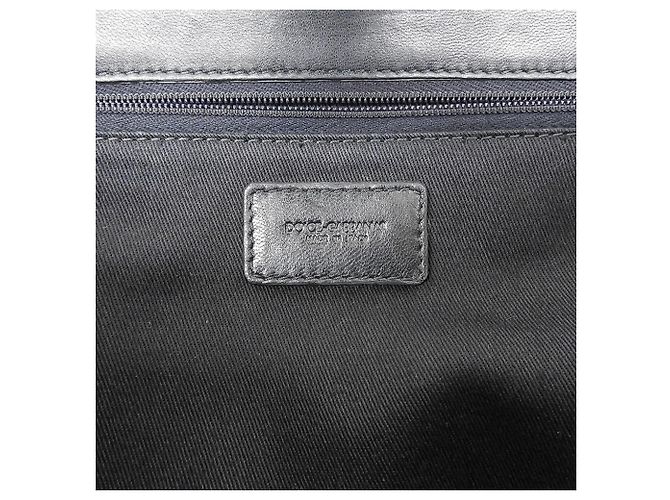 Borsa in pelle con pizzo traforato Sicily Nera Dolce & Gabbana Nero - vista 6