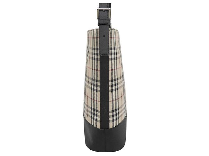 Borsa a tracolla BURBERRY Nova Check Nero Beige - vista 3