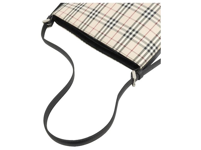 Borsa a tracolla BURBERRY Nova Check Nero Beige - vista 8