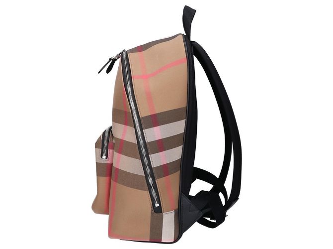 Burberry 8084550 Jeff Check Backpack Marrone - vista 2