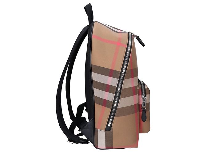 Burberry 8084550 Jeff Check Backpack Marrone - vista 4