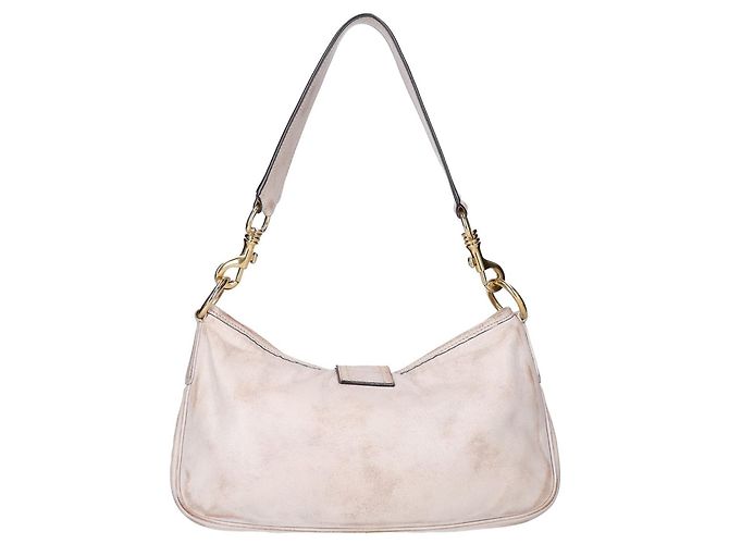 Miu Miu Vintage-Processed Leather Shoulder Bag - view 3