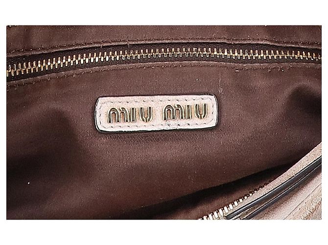 Miu Miu Vintage-Processed Leather Shoulder Bag - view 7