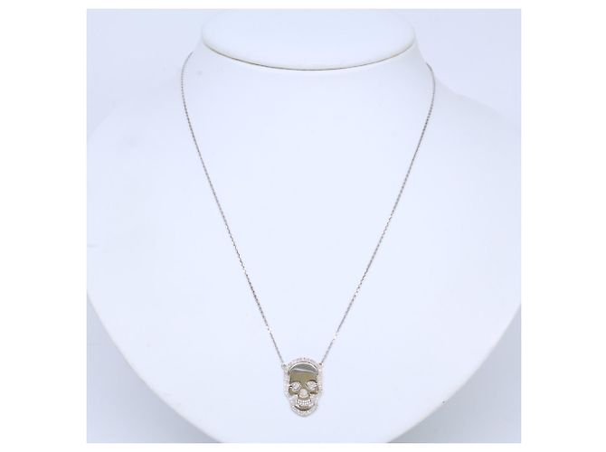 Autre Marque Collana Teschio Lucien Pellat-Finet 750WG D'oro - vista 10