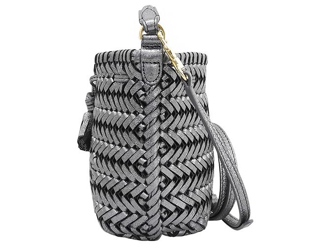 Anya Hindmarch Neeson Tiny Borsa a tracolla 2-Way Metallico - vista 3