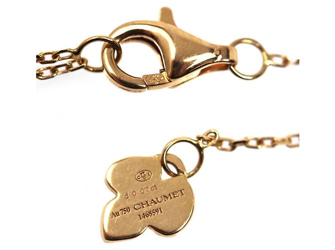 Collana Chaumet in oro rosa 18K, turchese e diamanti - vista 5