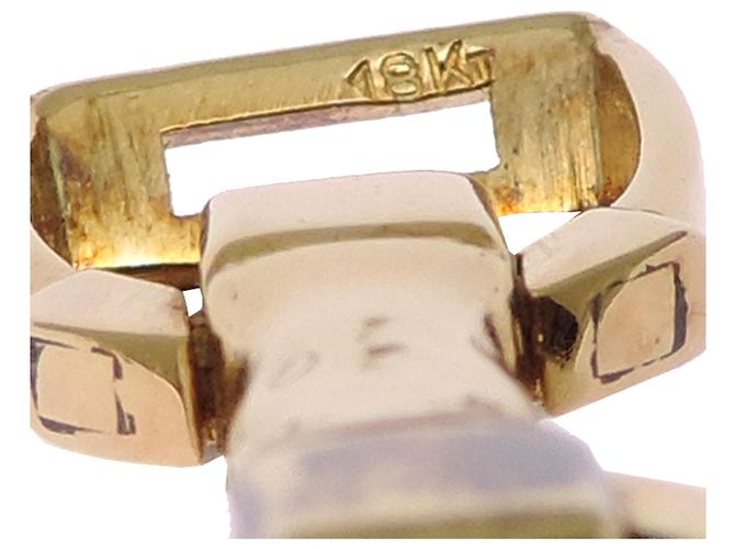 Gemelli da uomo Cartier 18KT motivo staffa - vista 7