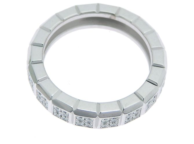 Anello Chopard Ice Cube in oro bianco 18K con diamanti - vista 2