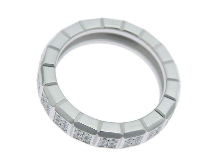 Anello Chopard Ice Cube in oro bianco 18K con diamanti - vista 3