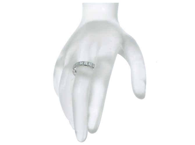 Anello Chopard Ice Cube in oro bianco 18K con diamanti - vista 8