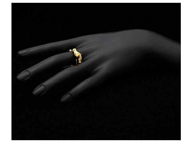 Hermès Anillo Hermes Cheval Horse Ring Dorado - vista 8