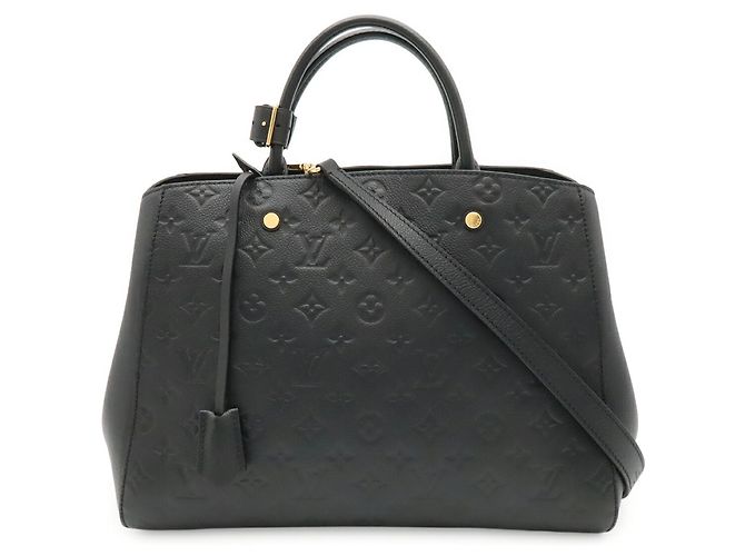Louis Vuitton Monogram Empreinte Montaigne GM Handtasche Schwarz - Ansicht 2