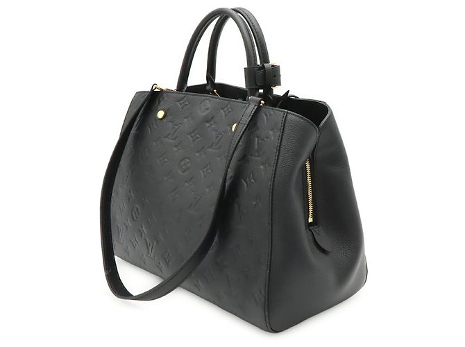 Louis Vuitton Monogram Empreinte Montaigne GM Handtasche Schwarz - Ansicht 3